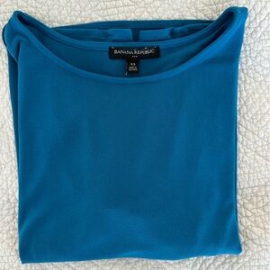Teal Blue Cross Back Top XS